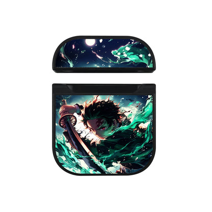 Demon Slayer Tanjiro Green Apple AirPods Case-AirPod Case-White-Altracase