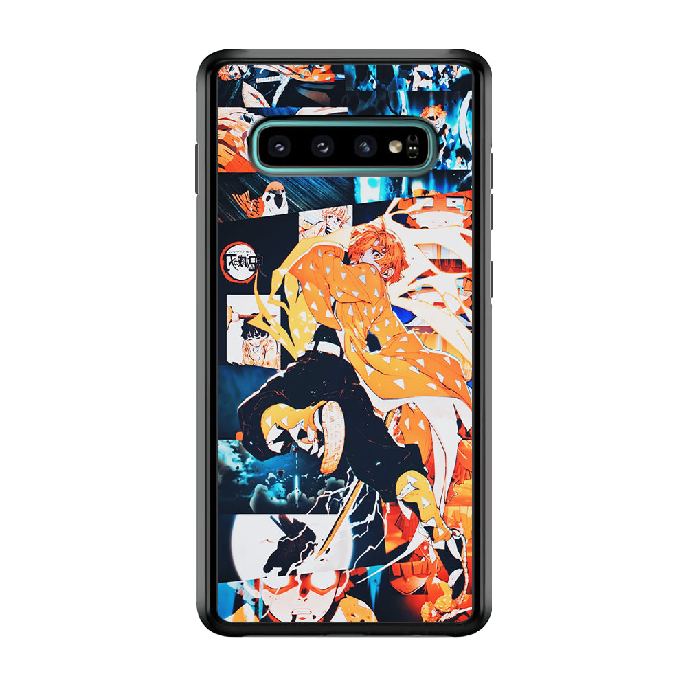 Demon Slayer Zenitsu Aesthetic Samsung Galaxy S10 Case