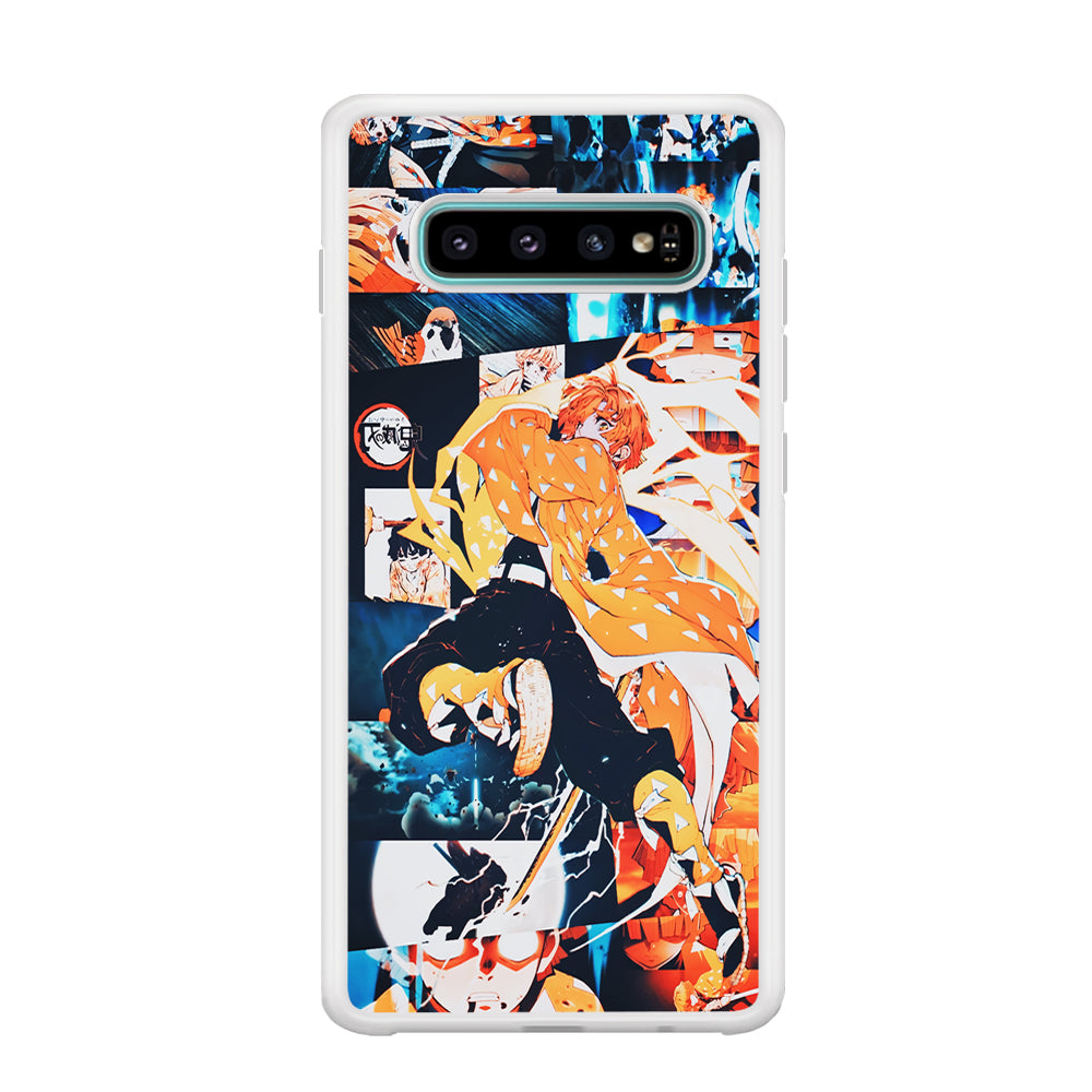 Demon Slayer Zenitsu Aesthetic Samsung Galaxy S10 Case