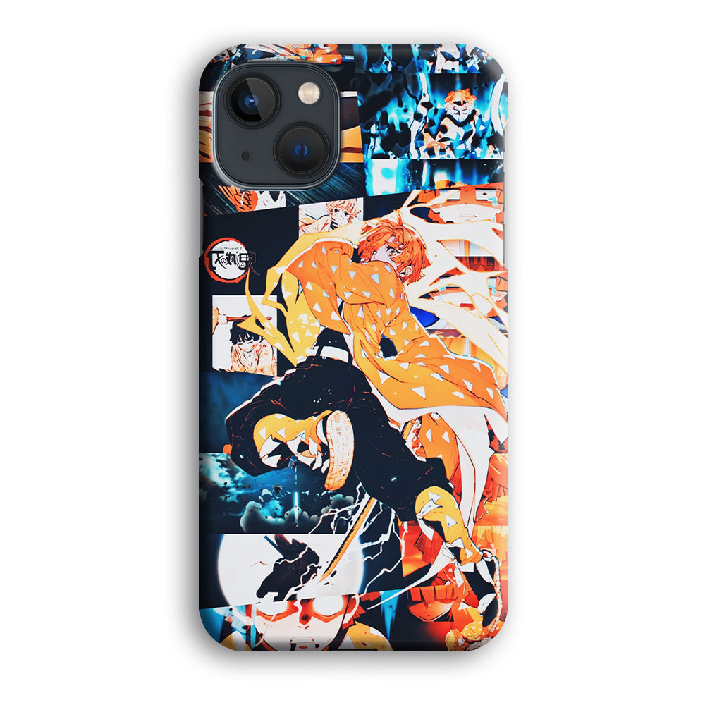 Demon Slayer Zenitsu Aesthetic iPhone 14 Plus Case