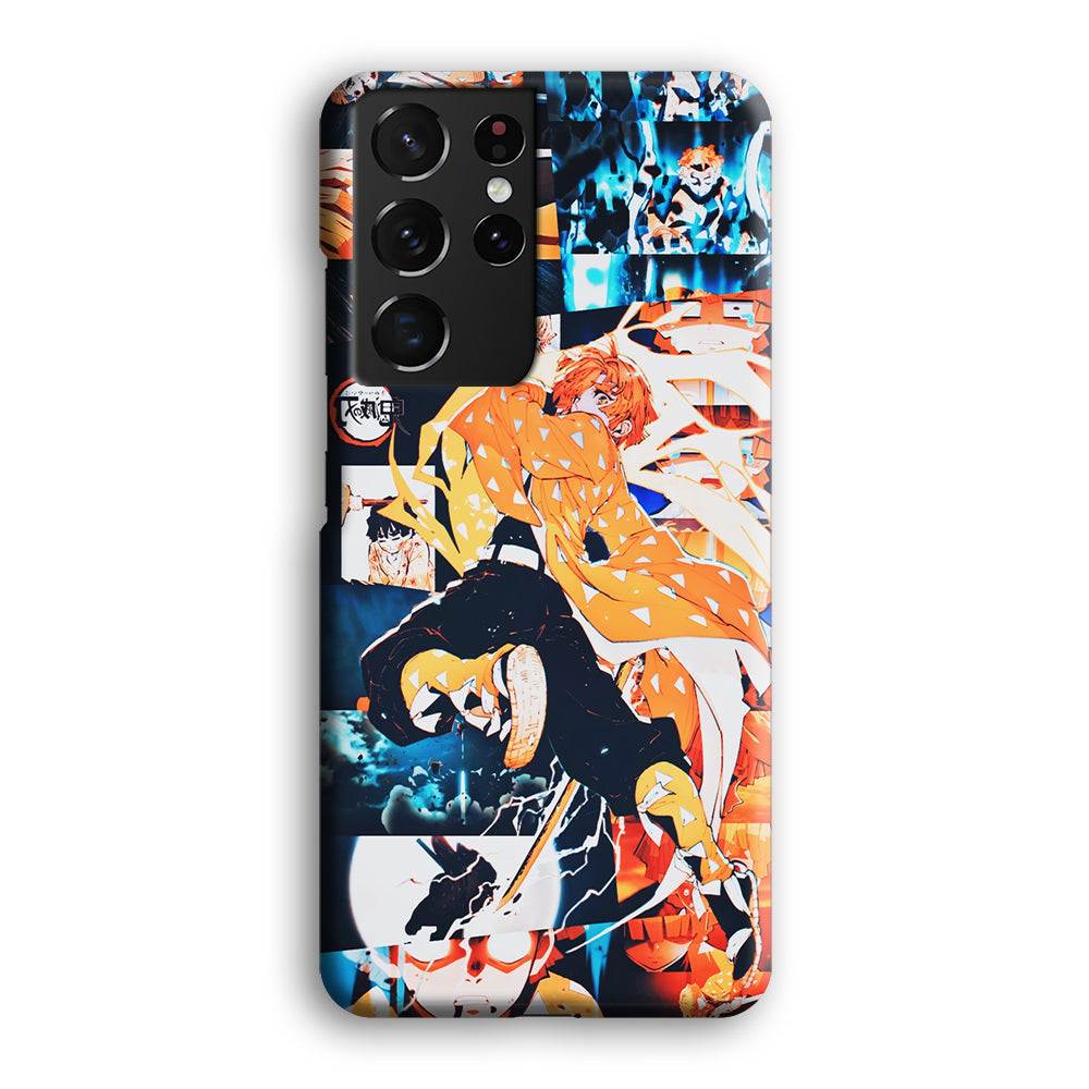 Demon Slayer Zenitsu Aesthetic Samsung Galaxy S23 Ultra Case