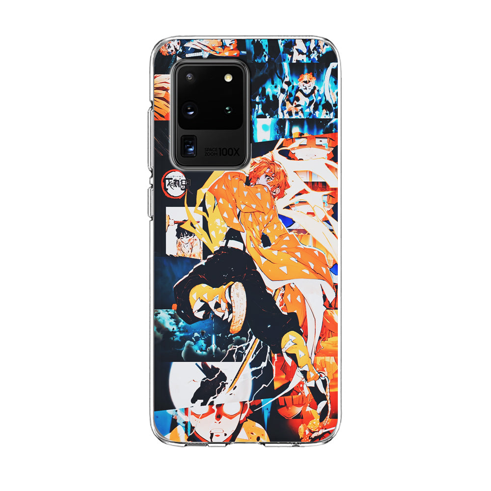 Demon Slayer Zenitsu Aesthetic Samsung Galaxy S20 Ultra Case