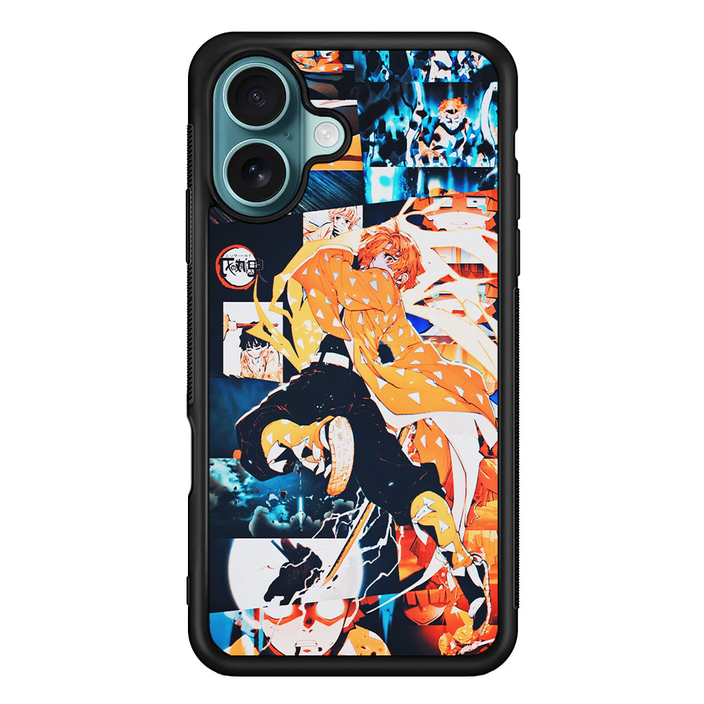 Demon Slayer Zenitsu Aesthetic iPhone 16 Plus Case - Altracase