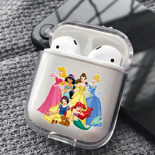Disney Princess Hard Plastic Protective Clear Case Cover For Apple Airpods-AirPod Case-Altracase