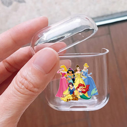Disney Princess Hard Plastic Protective Clear Case Cover For Apple Airpods-AirPod Case-Altracase
