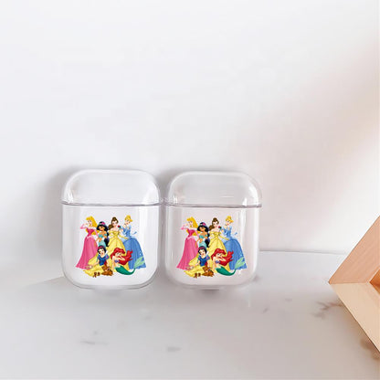 Disney Princess Hard Plastic Protective Clear Case Cover For Apple Airpods-AirPod Case-Altracase