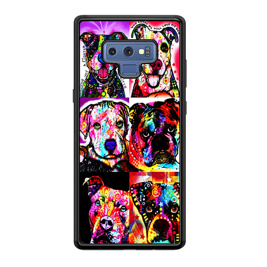 Dog Colorful Art Collage Samsung Galaxy Note 9 Case