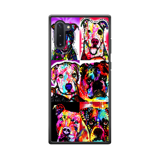 Dog Colorful Art Collage Samsung Galaxy Note 10 Case
