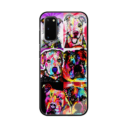 Dog Colorful Art Collage Samsung Galaxy S20 Case