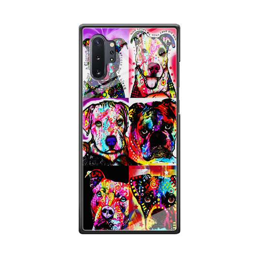 Dog Colorful Art Collage Samsung Galaxy Note 10 Plus Case