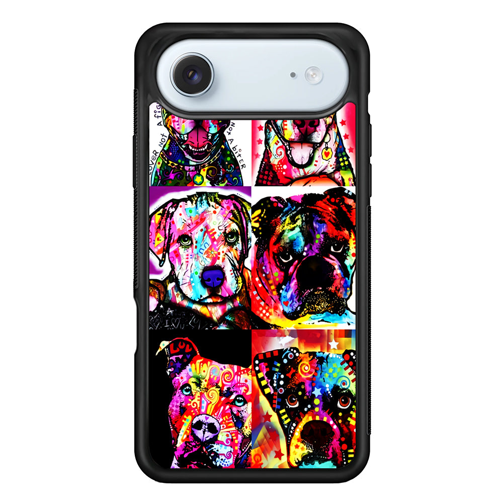 Dog Colorful Art Collage iPhone 17 Air Case - Altracase