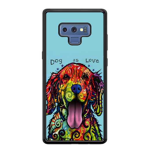 Dog is Love Painting Art Samsung Galaxy Note 9 Case