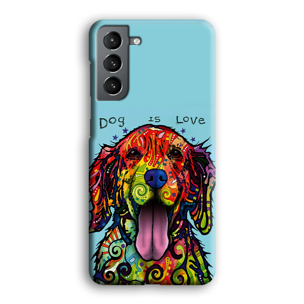 Dog is Love Painting Art Samsung Galaxy S21 Plus Case-Phone Case-3D Case-Altracase