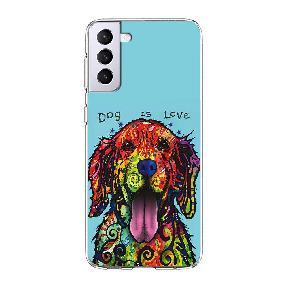 Dog is Love Painting Art Samsung Galaxy S21 Case