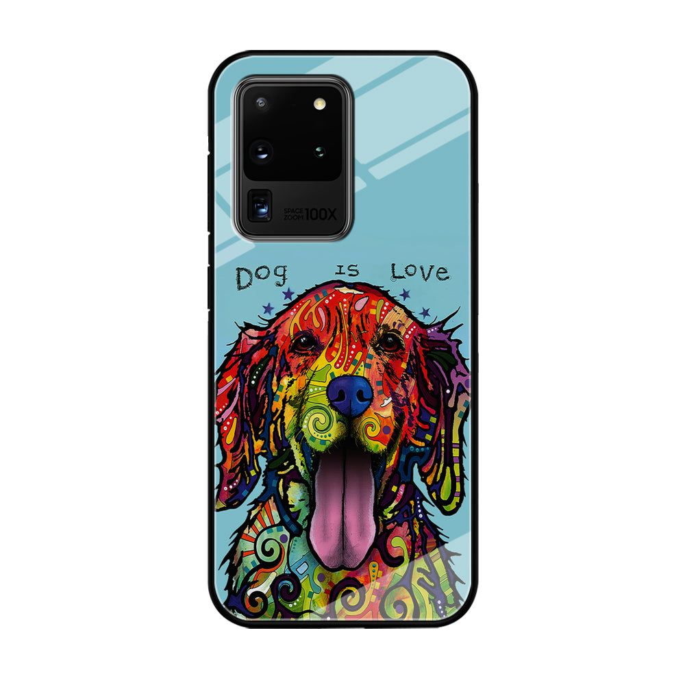 Dog is Love Painting Art Samsung Galaxy S21 Ultra Case