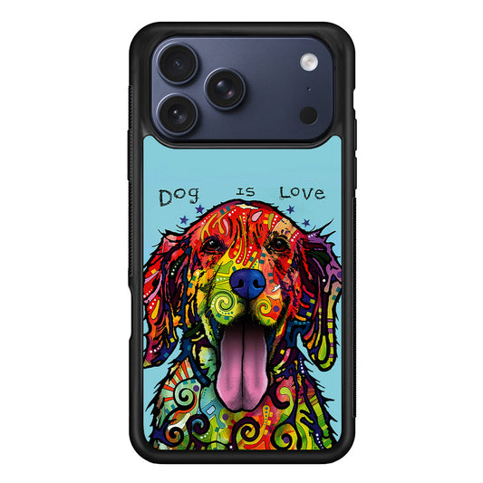 Dog is Love Painting Art iPhone 17 Pro Max Case - Altracase