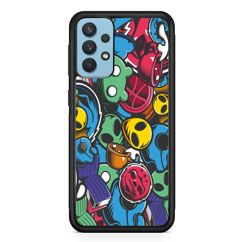 Doodle 001 Samsung Galaxy A32 Case