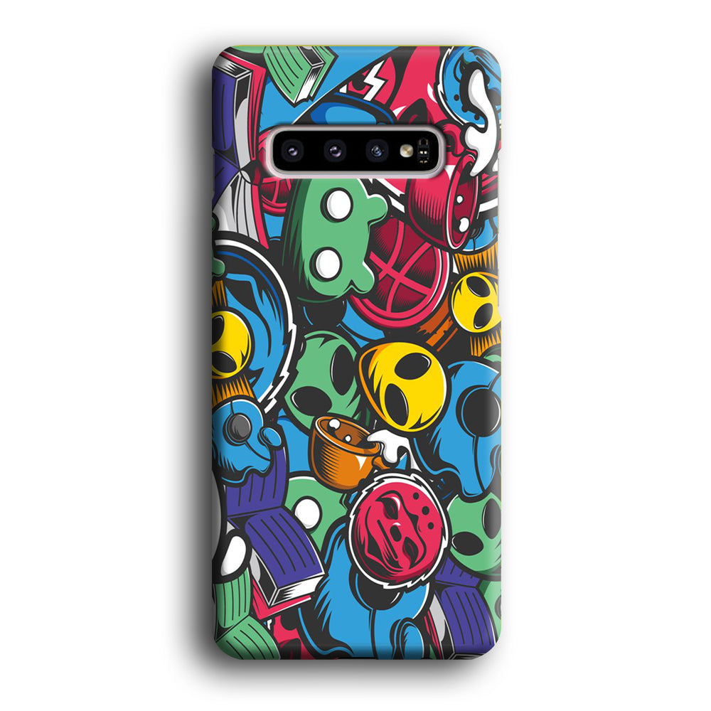 Doodle 001 Samsung Galaxy S10 Case