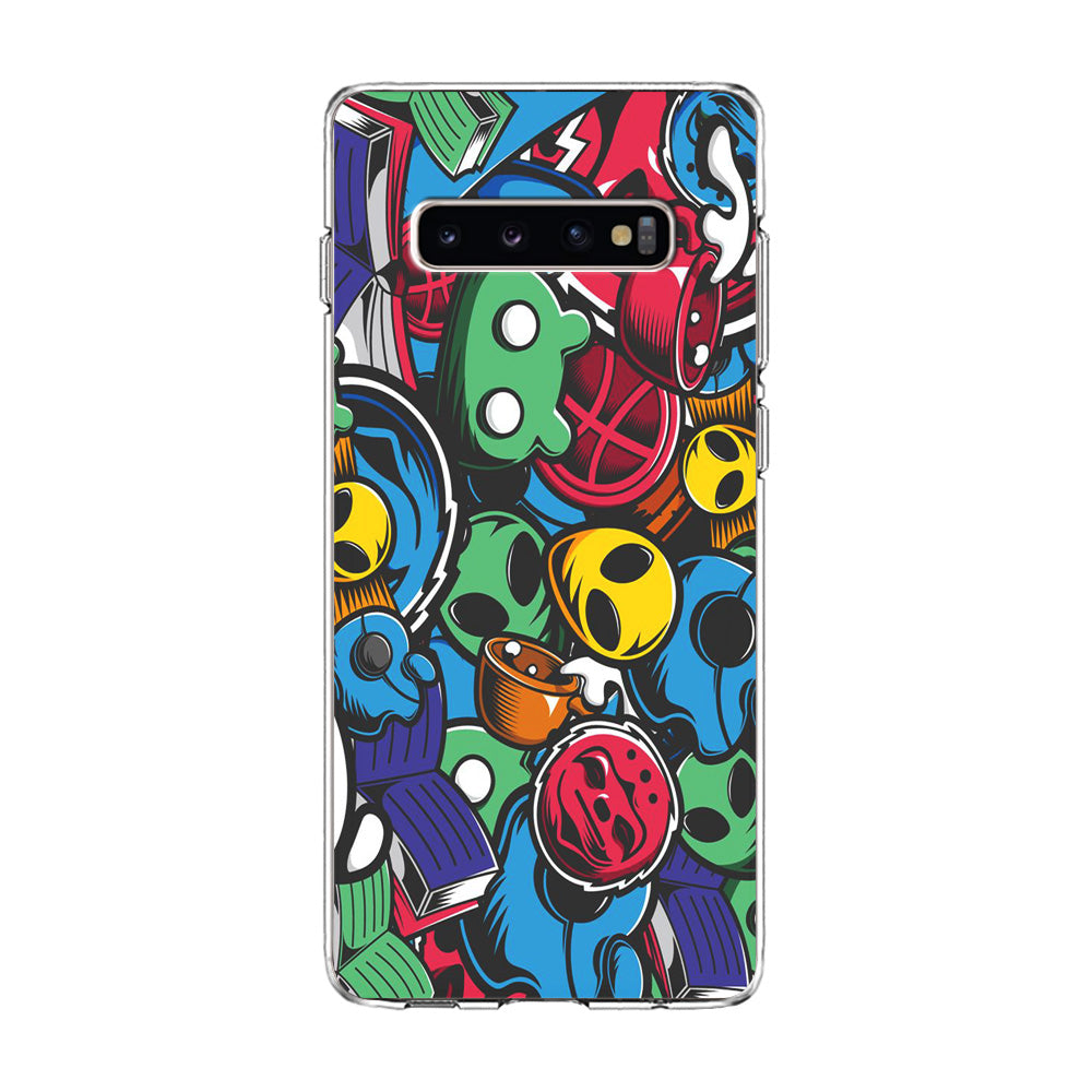 Doodle 001 Samsung Galaxy S10 Case