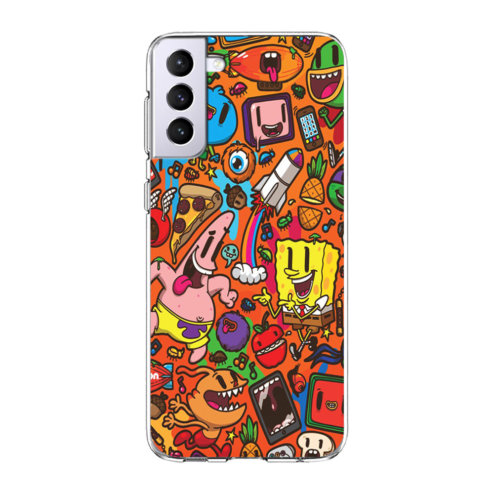 Doodle 005 Samsung Galaxy S24 Case-Phone Case-Clear Soft Case-Altracase