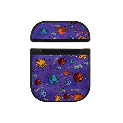 Doodle Cosmic Dreams Apple AirPods Case-AirPod Case-Black-Altracase