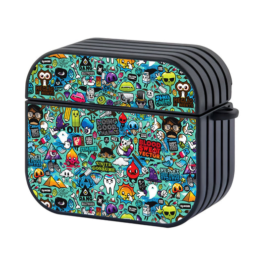 Doodle Cute Anarchy Collage Apple AirPods 4 Case - AirPod Case - Altracase