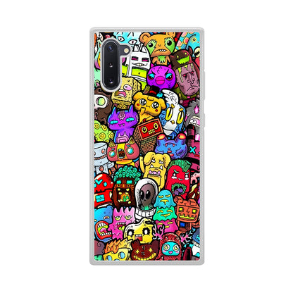 Doodle Cute Character Samsung Galaxy Note 10 Case