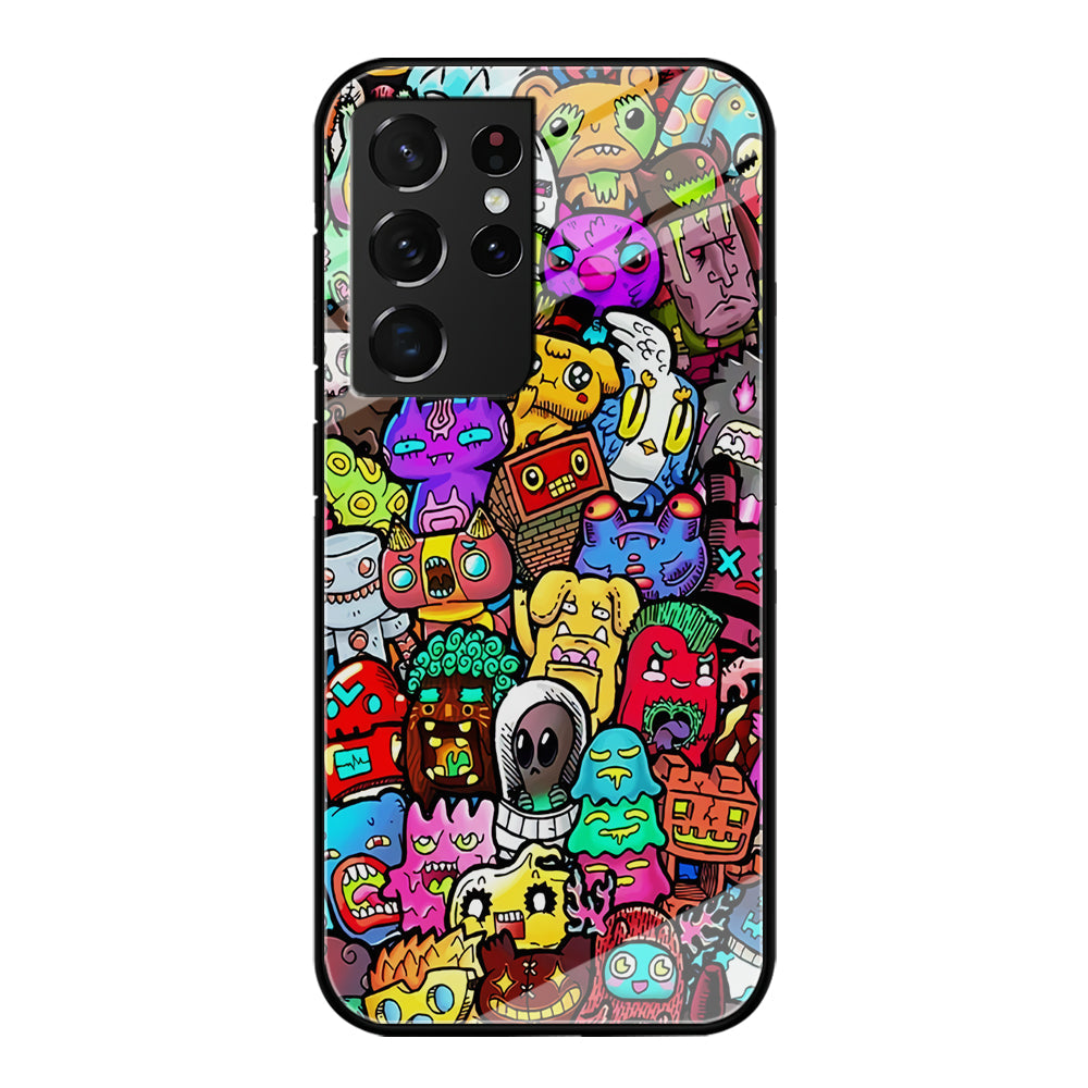 Doodle Cute Character Samsung Galaxy S24 Ultra Case