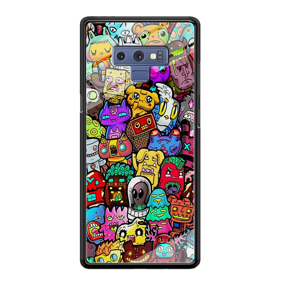 Doodle Cute Character Samsung Galaxy Note 9 Case