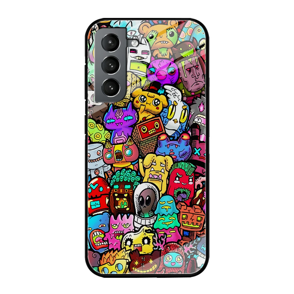 Doodle Cute Character Samsung Galaxy S21 Plus Case