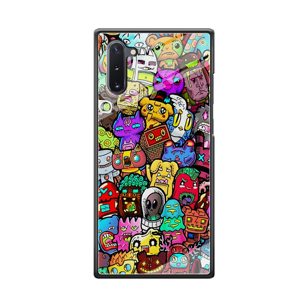 Doodle Cute Character Samsung Galaxy Note 10 Case