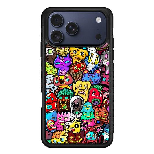 Doodle Cute Character iPhone 17 Pro Case - Altracase