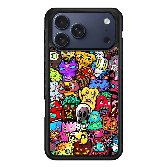 Doodle Cute Character iPhone 17 Pro Max Case - Altracase