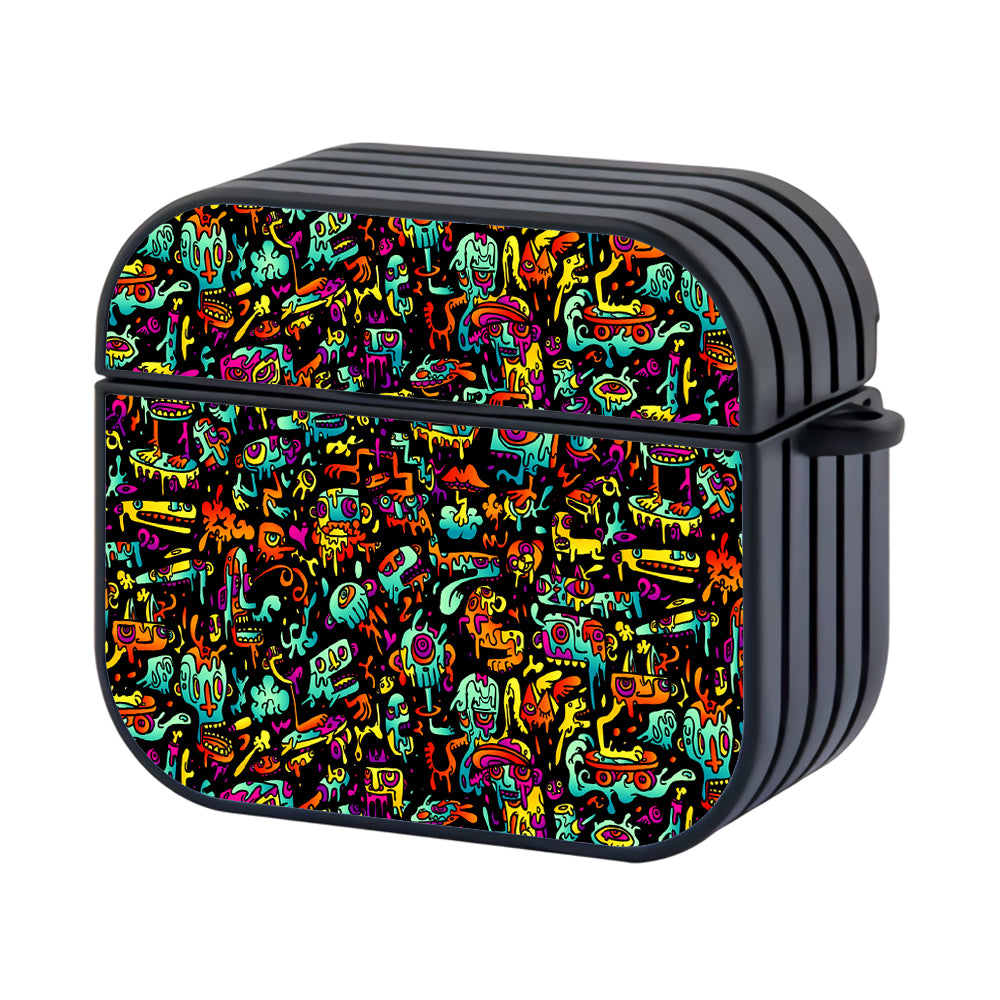 Doodle Melting Monsters Apple Airpods 3 Case - AirPod Case - Altracase
