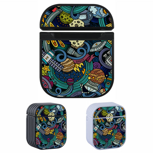 Doodle Space UFO Apple AirPods Case-AirPod Case-Altracase