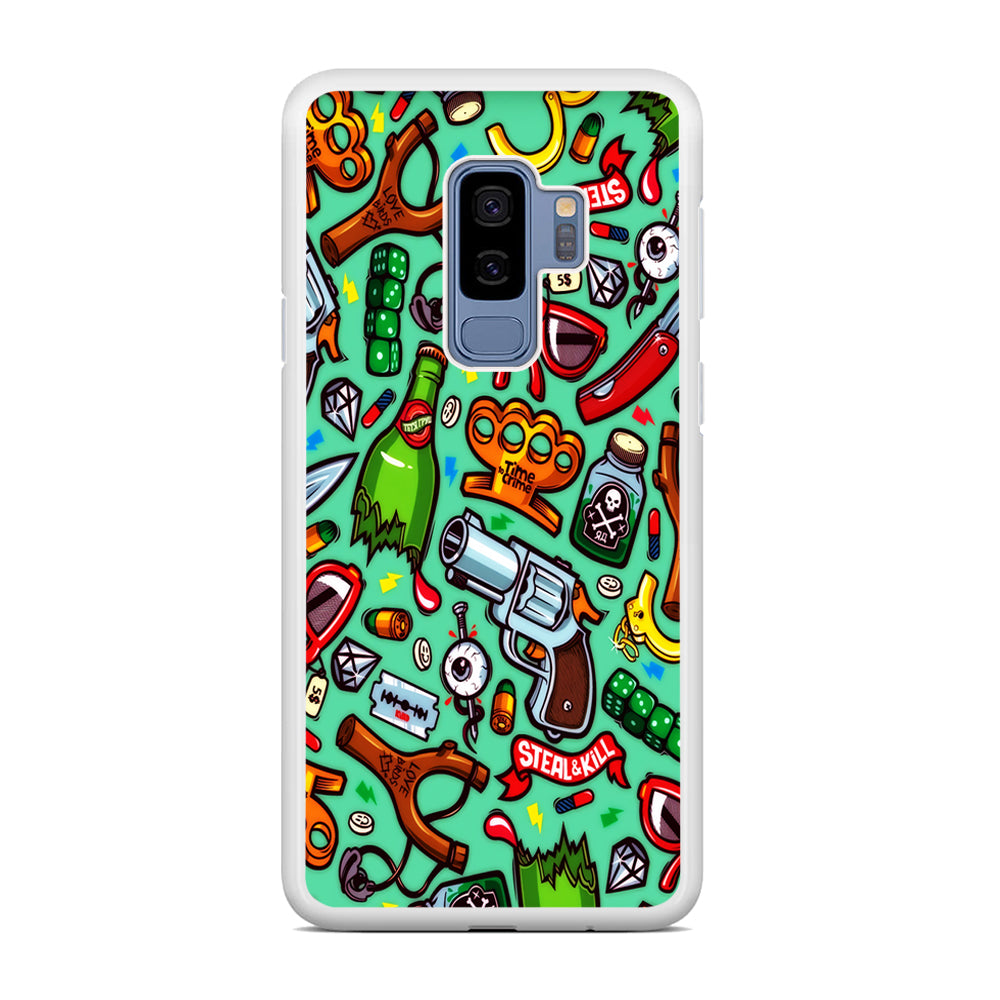 Doodle Sticker Bomb Samsung Galaxy S9 Plus Case