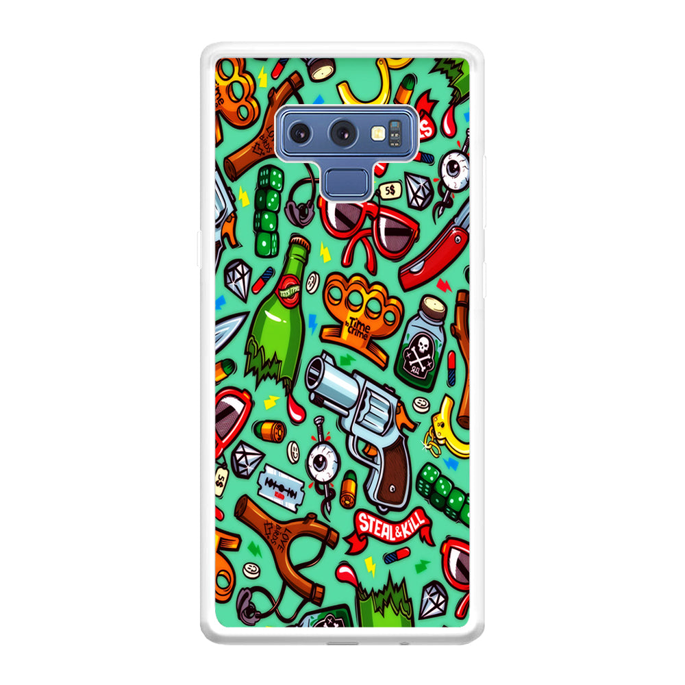 Doodle Sticker Bomb Samsung Galaxy Note 9 Case