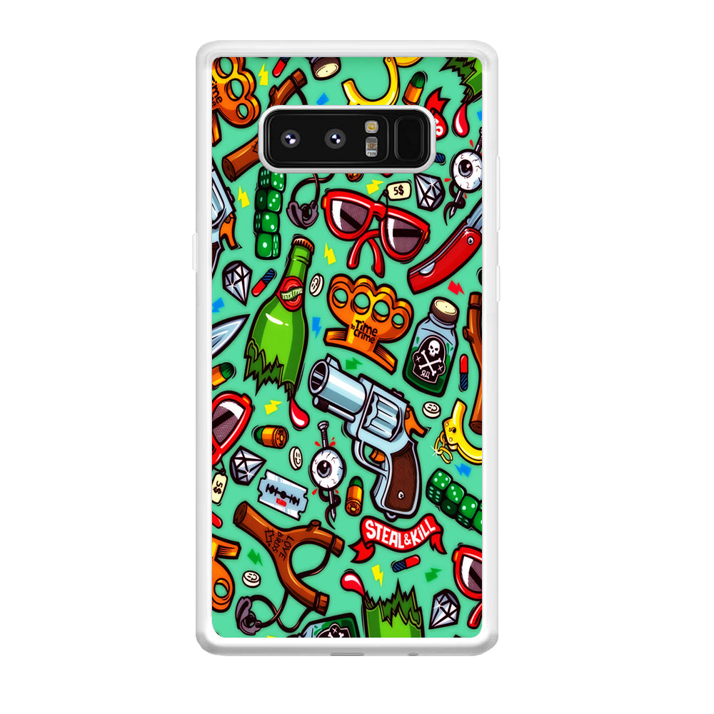 Doodle Sticker Bomb Samsung Galaxy Note 8 Case