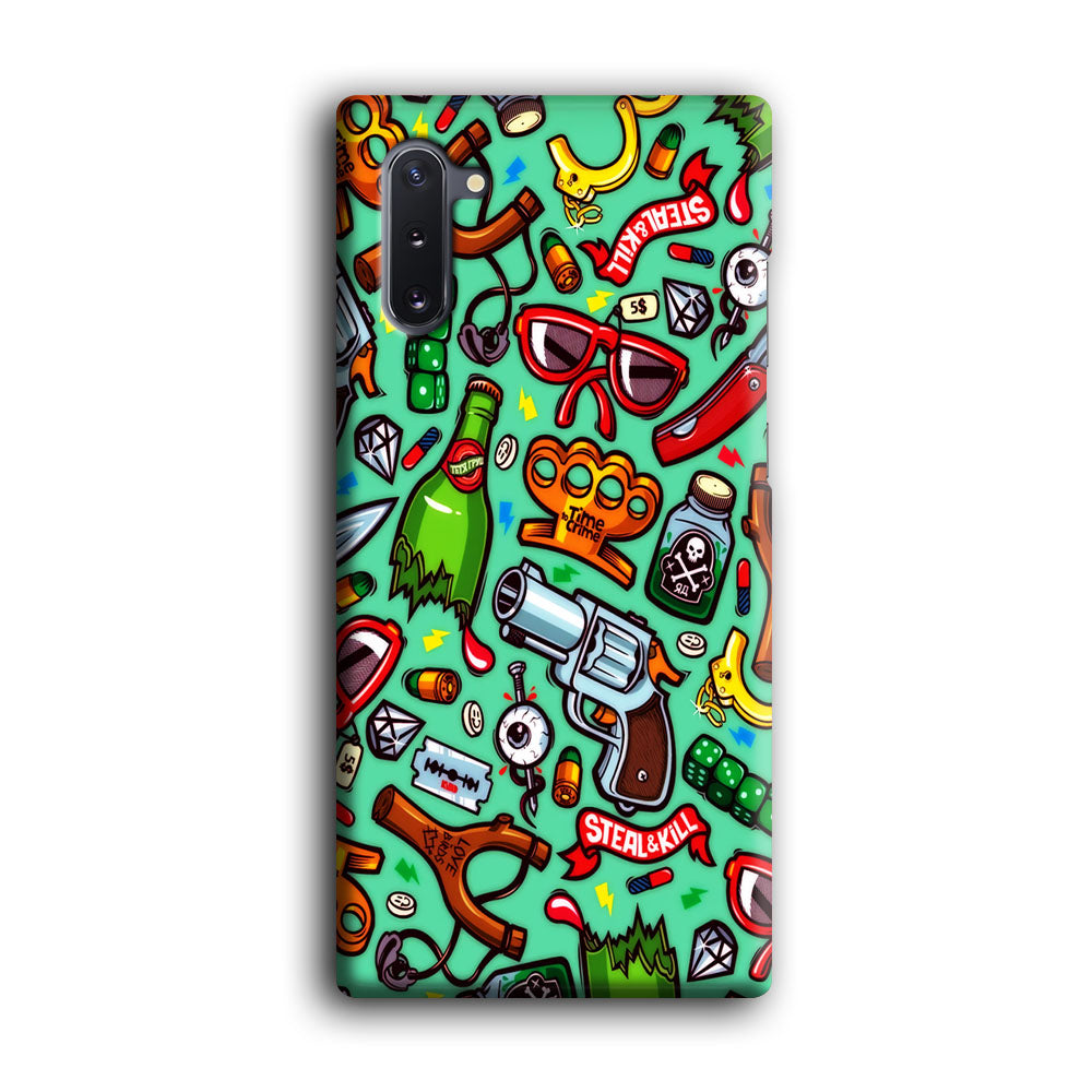 Doodle Sticker Bomb Samsung Galaxy Note 10 Case