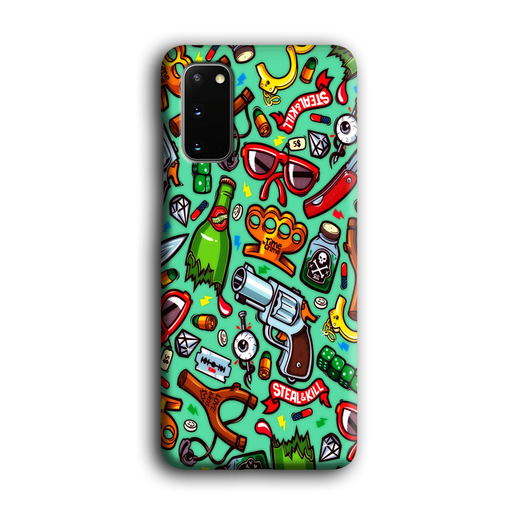 Doodle Sticker Bomb Samsung Galaxy S20 Case