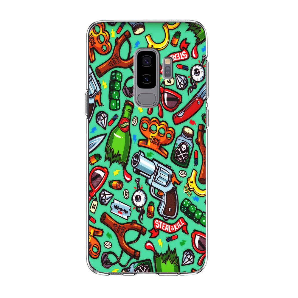 Doodle Sticker Bomb Samsung Galaxy S9 Plus Case