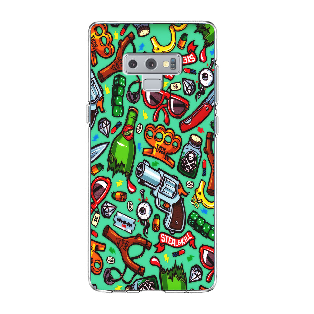 Doodle Sticker Bomb Samsung Galaxy Note 9 Case