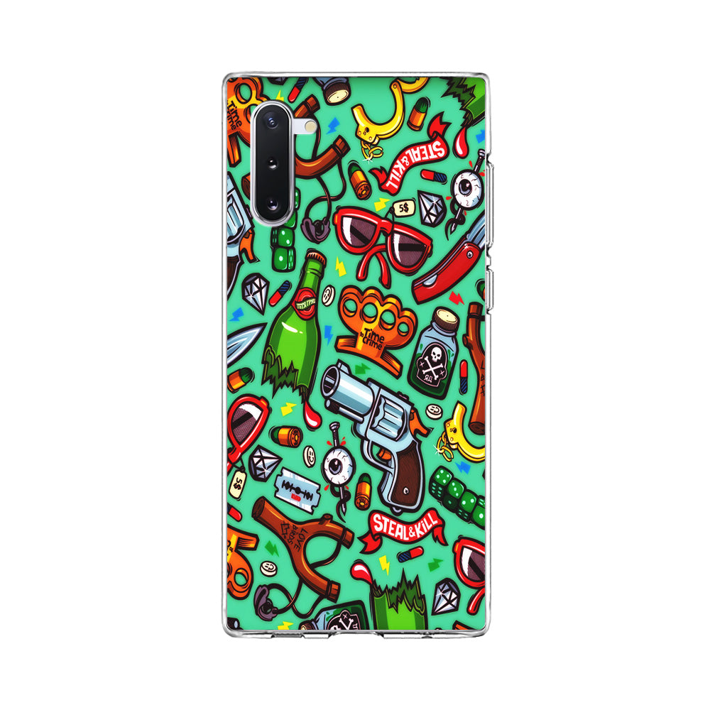 Doodle Sticker Bomb Samsung Galaxy Note 10 Case