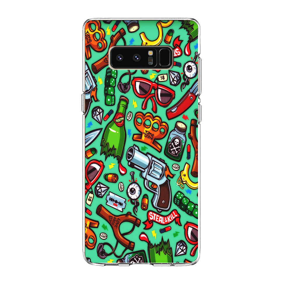 Doodle Sticker Bomb Samsung Galaxy Note 8 Case