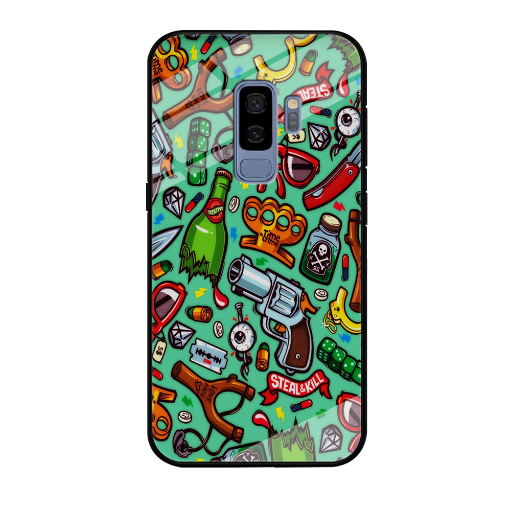 Doodle Sticker Bomb Samsung Galaxy S9 Plus Case