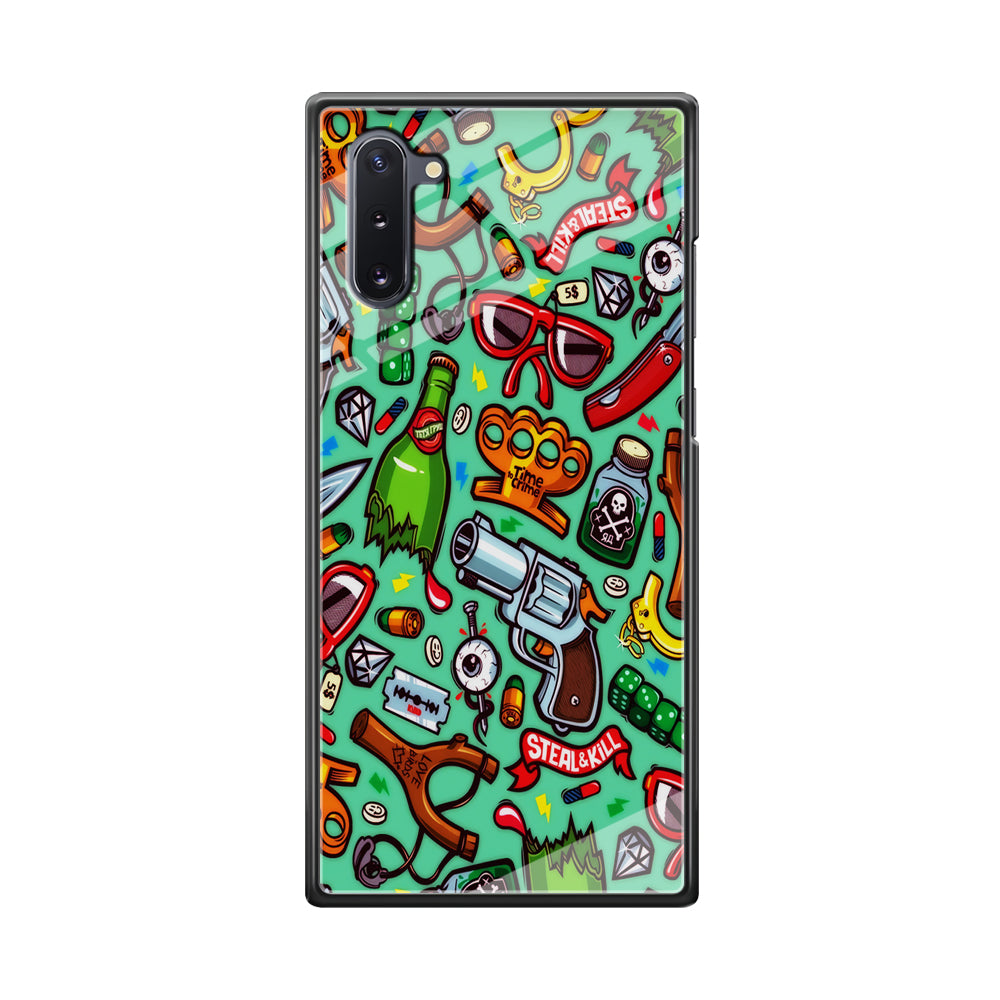 Doodle Sticker Bomb Samsung Galaxy Note 10 Case