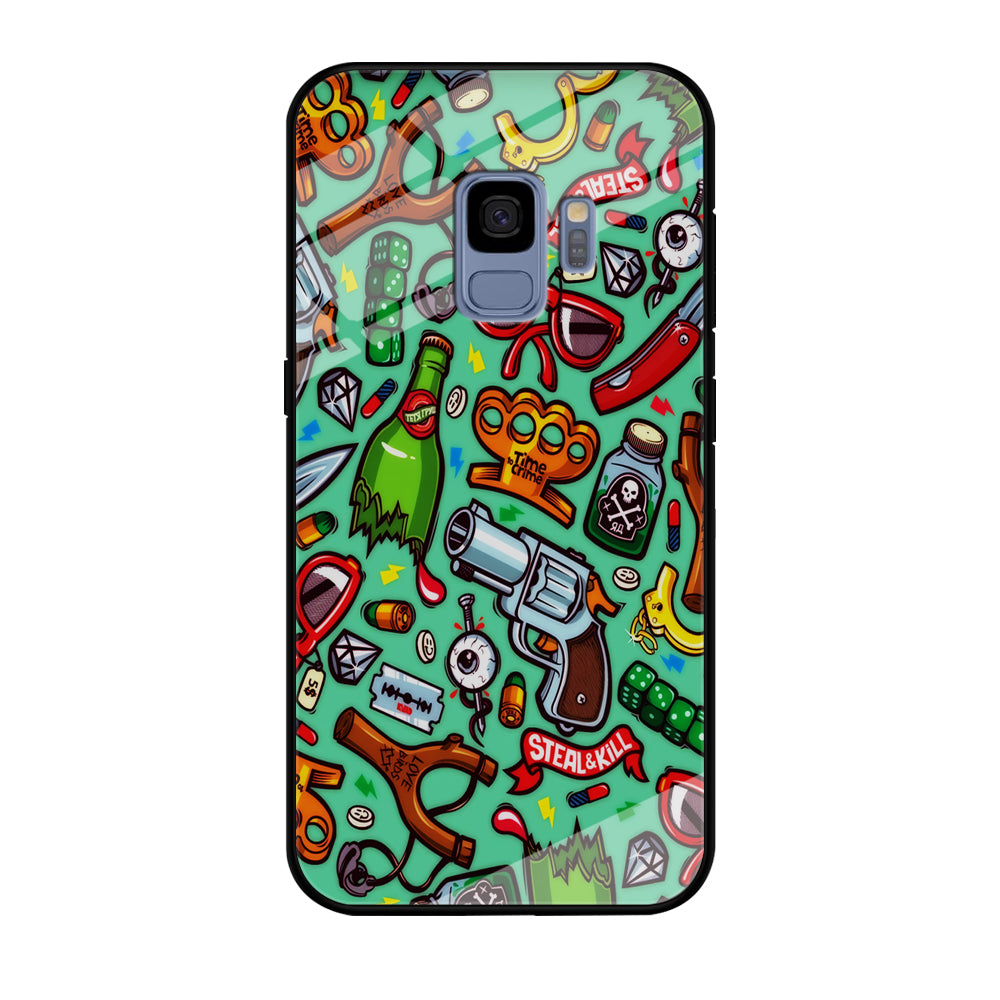 Doodle Sticker Bomb Samsung Galaxy S9 Case