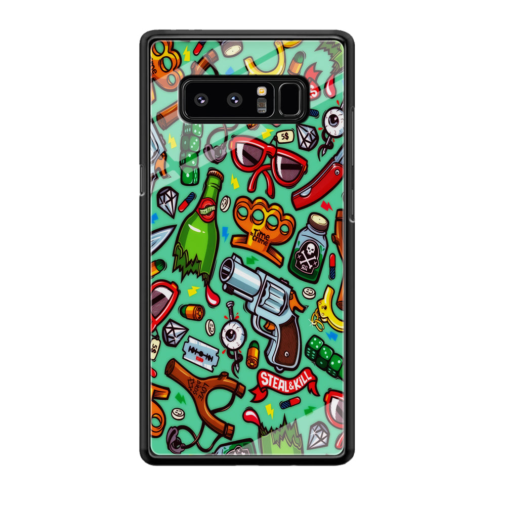 Doodle Sticker Bomb Samsung Galaxy Note 8 Case