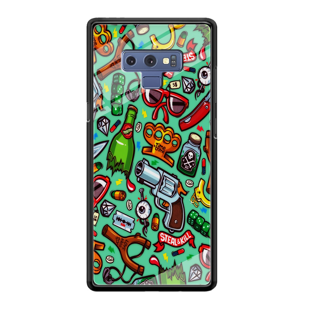 Doodle Sticker Bomb Samsung Galaxy Note 9 Case