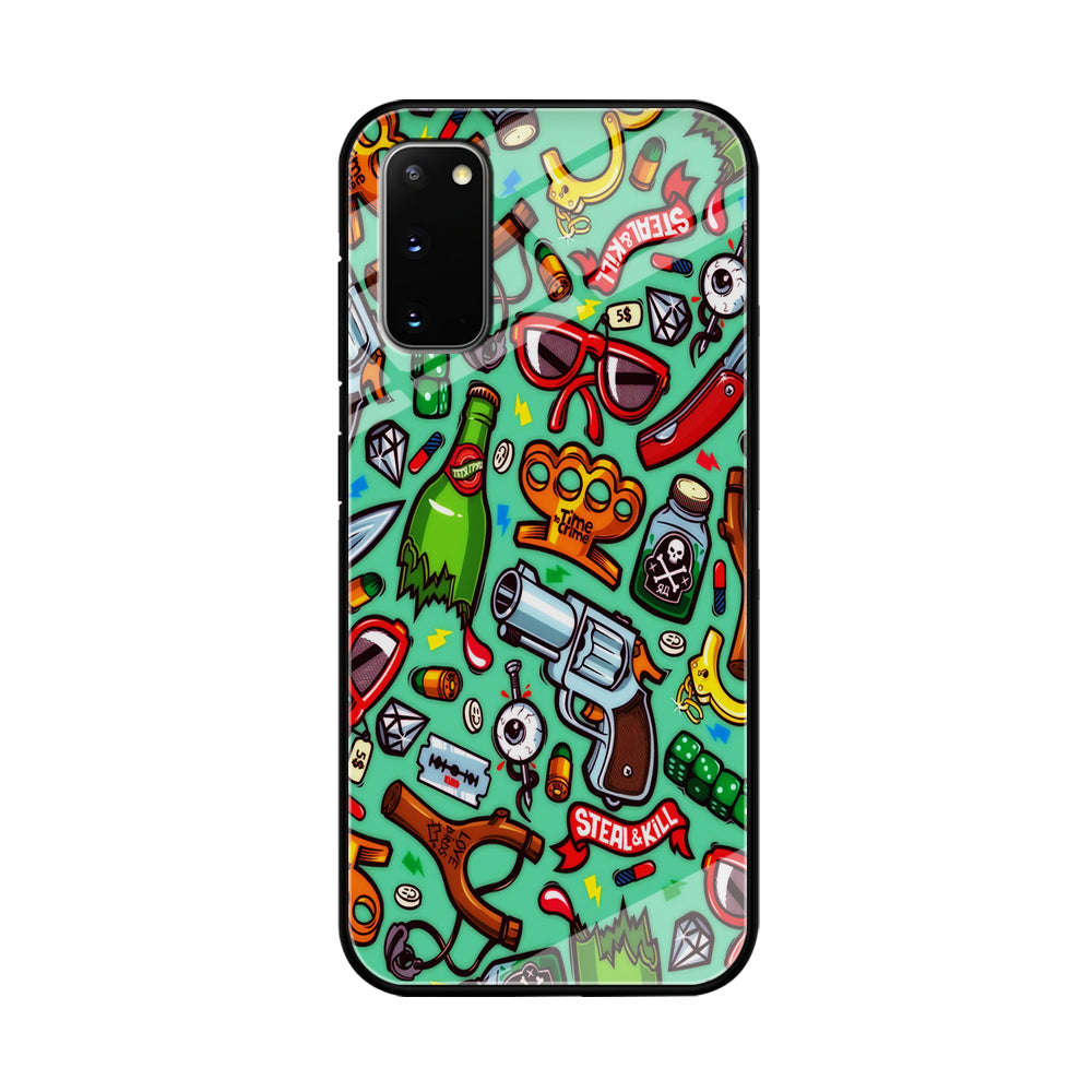 Doodle Sticker Bomb Samsung Galaxy S20 Case